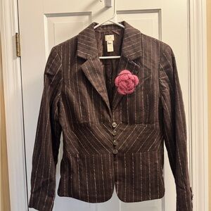 Brown Striped Jacket